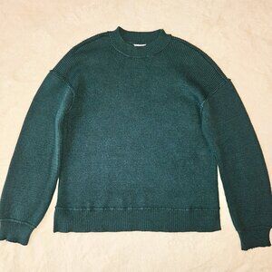 Dip Women's Pullover Sweater Dark Green Long Sleeve Size M